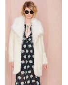 Nasty Gal Tina Faux Fur Coat - Lyst