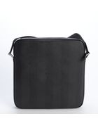 Fendi Black And Grey Coated Canvas And Leather Messenger Bag - Lyst