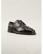 Dolce & Gabbana Studded Derby Shoes - Lyst