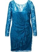 Emilio Pucci Lace Ruffle Dress - Lyst