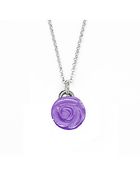 Jan Leslie Small Amethyst Gemstone Rose Pendant / Charm Necklace - Lyst