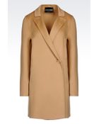 Emporio Armani Cashmere Coat - Lyst
