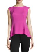 Lafayette 148 New York Silk Sleeveless Top - Lyst