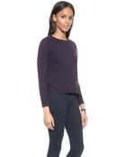 J Brand Eugenia Cashmere Sweater - Blackberry - Lyst