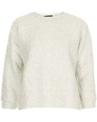 Topshop Fluffy Sweat - Lyst