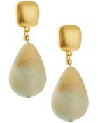 Kenneth Jay Lane Jade Teardrop Earrings - Lyst