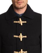 Carven Navy Duffle Coat-Style Jacket - Lyst