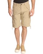 Selected Maze Beige Cargo Shorts - Lyst
