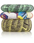 Etro Set Of Three Printed Crepe Bangles - Lyst