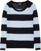 Maison Scotch Blue Striped Jumper - Lyst
