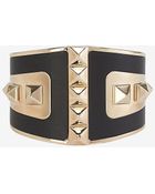 Valentino Molded Leather Rockstud Metal Cuff - Lyst