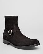 To Boot Jax Suede Buckle Boots - Lyst
