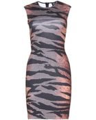 McQ by Alexander McQueen Printed Stretchjersey Dress - Lyst