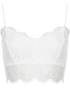 Topshop Womens Lace Bralet White - Lyst