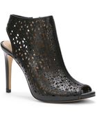 Ann Taylor Billie Cutout Leather Peeptoe Shooties - Lyst
