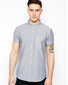 Brave Soul Oxford Shirt Ss - Lyst