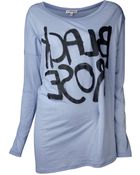 Ann Demeulemeester Blanche Black Rose Top - Lyst