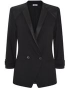 Helmut Lang Leather Combination Jacket - Lyst