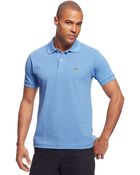 Lacoste Pique Cotton Polo Shirt - Lyst
