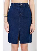 BDG Denim Pencil Midi Skirt - Lyst