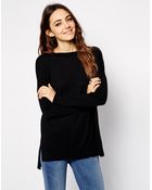 Asos Oversized Jumper With Pocket - Lyst