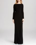 Halston Heritage Gown - Boat Neck - Lyst