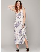 Free People Floral Printed Maxi - Lyst