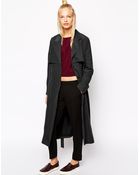 Monki Duster Coat - Lyst