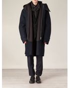 Juun.j Hooded Concealed Fastening Coat - Lyst