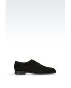 Giorgio Armani Suede Brogue - Lyst