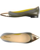 Pollini Ballet Flats - Lyst