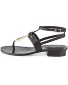 Pour La Victoire Acadia Flat Vachetta Sandal - Lyst