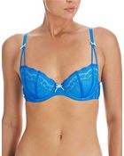 Betsey Johnson Eyelet Demi Bra - Lyst
