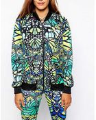 Adidas Originals Butterfly Bomber Jacket - Lyst