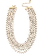 Kate Spade Multi-Strand Crystal Statement Necklace - Lyst