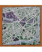 Burberry Prorsum Map Silk Scarf 90X90 Cm - Lyst