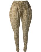 Labour Of Love Leopard Print Harem-Style Leggings - Lyst