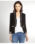 Greylin Black And White 'Mixi' Tuxedo Jacket - Lyst