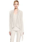 Donna Karan New York Cashmere Hooded Cardigan - Lyst