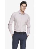 Express Fitted Printed Dress Shirt - Lyst