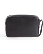 Ferragamo Black Leather Dopp Kit - Lyst
