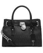 Michael Kors Hamilton Logo Satchel - Lyst