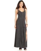 DKNY Sleeveless Sequin Maxi Dress - Lyst