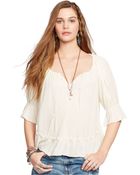 Denim & Supply Ralph Lauren Peasant Top - Lyst