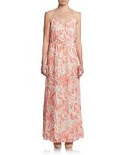 5/48 Preslee Abstract Print Maxi Dress - Lyst