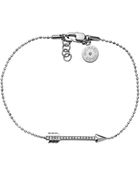 Michael Kors Silver Pave Arrow Bracelet - Lyst