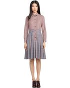Brooks Brothers Pleat-Front Dress - Lyst