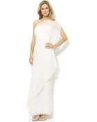 Lauren by Ralph Lauren Sleeveless Side Draped Gown - Lyst