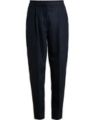 Stella McCartney Wool Trousers with Zip Detail - Lyst