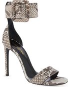 Saint Laurent Jane Wide Cuff Sandals - Lyst